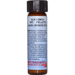 Hyland's, Standard Homeopathic, Nux Vomica, 30С, 160 гранул (1/4 унции)