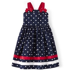 Girls Star Ribbon Dress - American Cutie