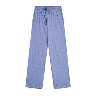 Pantalón largo estampado rayas 100% algodón