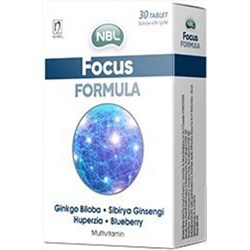 NBL Focus Formula Çinko Ve Ginko Biloba Içeren Tablet 30 Ad 8699540025936