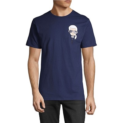 KARL LAGERFELD PARIS Graphic Cotton T-Shirt
