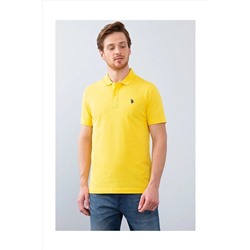 U.S. Polo Assn. Polo Yaka Slim Fit Sarı Tshirt VR044