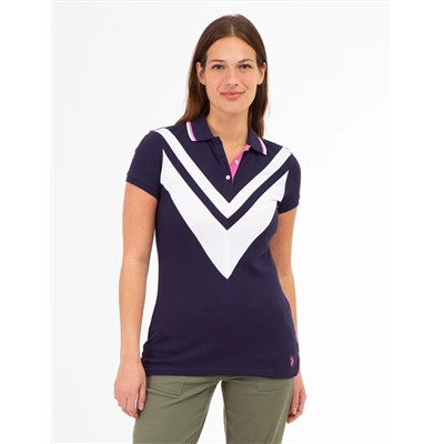 DOUBLE CHEVRON TIPPED POLO SHIRT