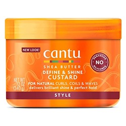 Cantu Define & Shine Custard with Shea Butter for Natural Hair, 12 oz (Packaging May Vary)