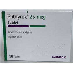 Euthyrox 25 mcg 50Tablet