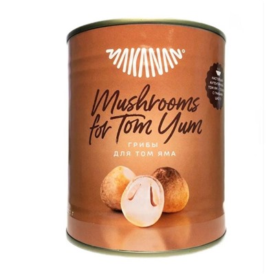 MAKANAN Mushrooms for Tom Yam soup Грибы для супа Том Ям ж/б 800г