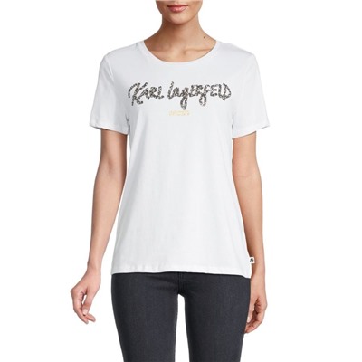 KARL LAGERFELD PARIS Logo Graphic T-Shirt