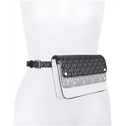 MICHAEL Michael Kors Metallic Logo Leather Belt Bag