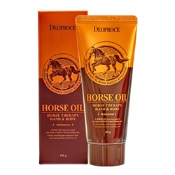DEOPROCE HAND&amp;BODY - HORSE OIL Крем для рук и тела с лошадиным жиром 100мл