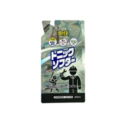 Mitsuei Tonic Softer Кондиционер для белья и рабочей одежды с ароматом свежей мяты 800 мл сменная упаковка