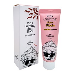 VILLAGE 11 FACTORY Pink Calming Sun Block SPF50 PA++++ Успокаивающий солнцезащитный крем  25мл