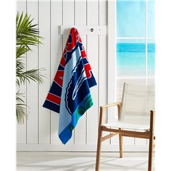 Lacoste Home Cropped Croc Logo Cotton Beach Towel