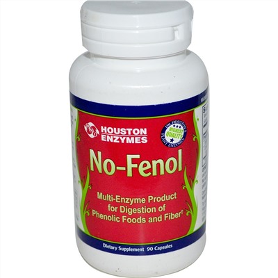 Houston Enzymes, Ферментный комплекс No-Fenol, 90 капсул