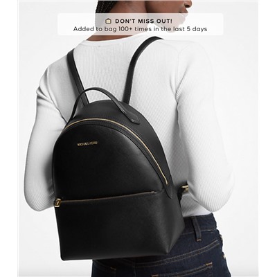 MICHAEL KORS OUTLET Sheila Medium Faux Saffiano Leather Backpack