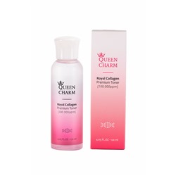 [QUEENCHARM] Тонер для лица КОЛЛАГЕН 10% увлажняющий Royal Collagen Premium Toner, 120 мл