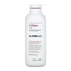 DR.FORHAIR FOLLIGEN SILK SHAMPOO (500ml), Бессульфатный шампунь для повреждённых волос (500мл)