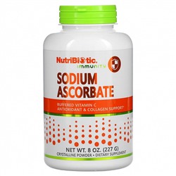 NutriBiotic Sodium Ascorbate, аскорбат натрия, Витамин C, 227 г
