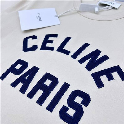 Женская футболка Celin*e из новой коллекции 👕  Реплика 1:1