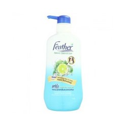 Шампунь для жирных волос с каффир лаймом Feather 480 мл / Feather Nature Clean & Care Clear & Fresh Shampoo 480 ml