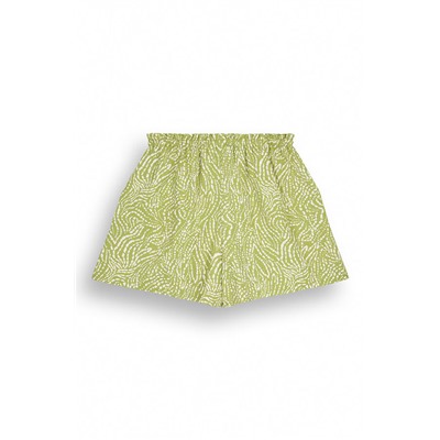 Short verde estampado étnico