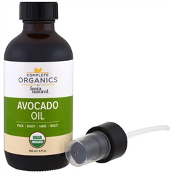 InstaNatural, Complete Organics, масло авокадо, 120 мл (4 жидких унции)