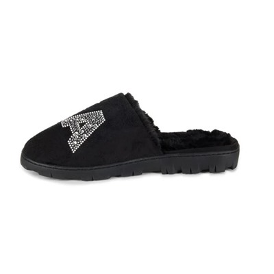 Karl Lagerfeld Paris Jasmina Faux Fur Lined Embellished House Slippers