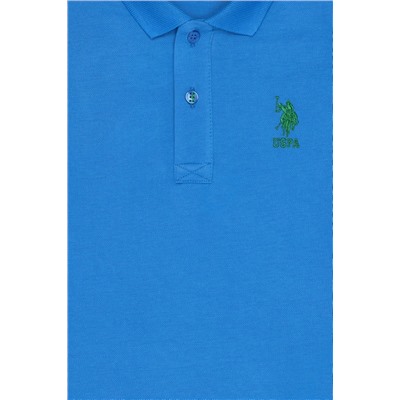 Erkek Çocuk Saks Basic Polo Yaka T-Shirt