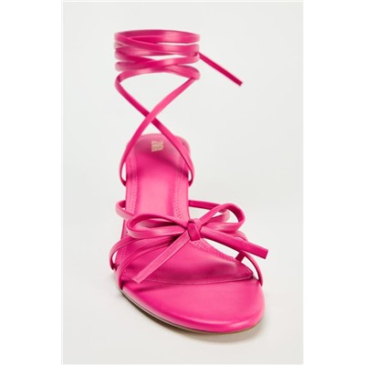 FEW ITEMS LEFT LACE UP HIGH-HEEL SANDALS