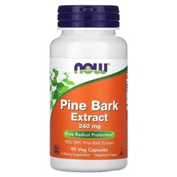 NOW Foods, Pine Bark Extract, 240 mg, 90 Veg Capsules