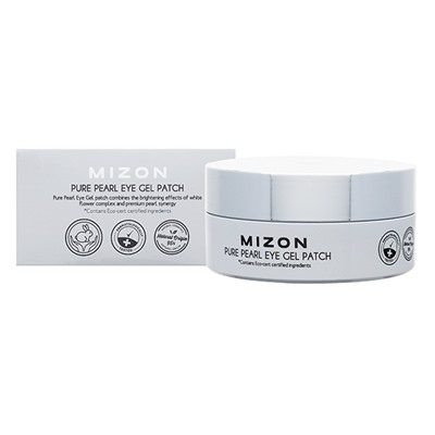 MIZON PURE PEARL EYE GEL PATCH Патчи под глаза гидрогелевые с экстрактом белого жемчуга 60шт