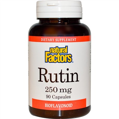 Natural Factors, Рутин, 250 мг, 90 капсул