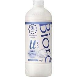 Kao Biore U Мыло-пенка для душа Foaming Body Wash Рure Сurtain аромат кристальной свежести, сменная бутылка с крышкой 450 мл