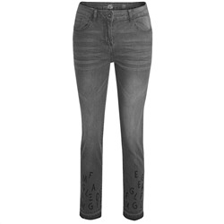 Damen Slim-Jeans mit Paillettendetails