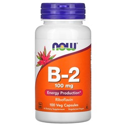 Витамин B NOW B-2 100 капс