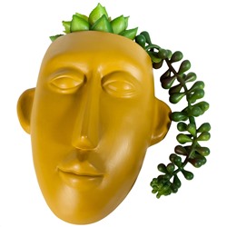 Deko-Hänger Gesicht mit Kunstpflanzen