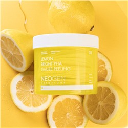 Осветляющие пилинг-пэды с лимоном Neogen Dermalogy Lemon Bright PHA Gauze Peeling