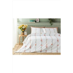 English Home Romantic Line Dijital Baskılı Soft Cotton Tek Kişilik Nevresim Takımı 160x220 Cm Açık Pembe 10039532