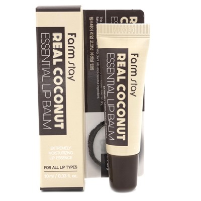 FarmStay Real Coconut Essential Lip Balm Бальзам для губ с экстрактом кокоса 10мл