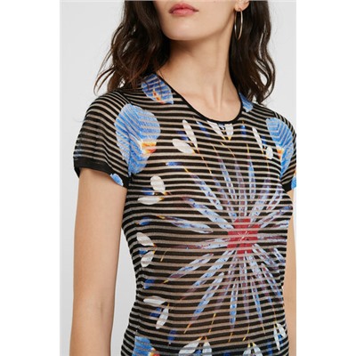 Camiseta punto mandala floral