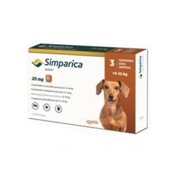 Simparica 20mg Chewable Tablets For Dogs 5-10 kg