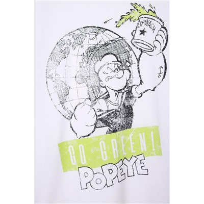 Camiseta Popeye Blanco