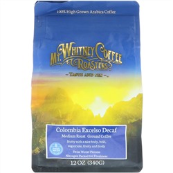 Mt. Whitney Coffee Roasters, Колумбийский Excelso молотый кофе без кофеина, 12 унций (340 г)