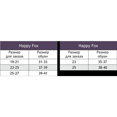 Happy Fox, Махровые носки Happy Fox