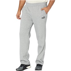 PUMA Big & Tall Essential Logo Pants Fleece Open Bottoms