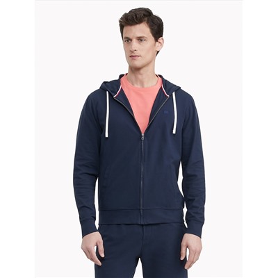 TOMMY HILFIGER ESSENTIAL STRETCH PIQUE COTTON HOODIE