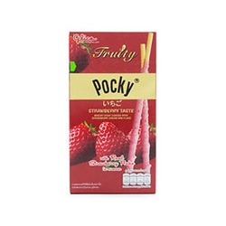 Палочки Pocky "Клубника и клубничный крем" от Glico 35 гр / Glico Pocky Bisquit sticks Strawberry taste 35 gr