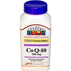 21st Century, Коэнзим Q10, 100 мг, 150 капсул