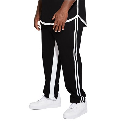 Mvp Collections By Mo Vaughn Productions MVP Collections Men's Big and Tall Stripe Track Pant