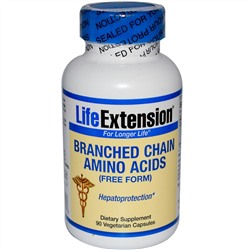 Life Extension, Аминокислоты с разветвленными цепями, 90 вегетарианских капсул