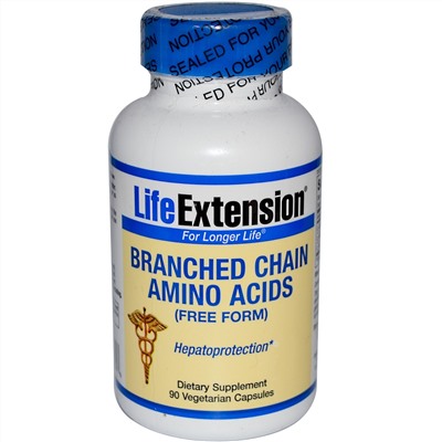 Life Extension, Аминокислоты с разветвленными цепями, 90 вегетарианских капсул